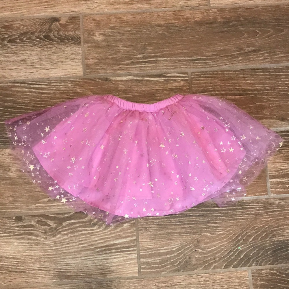 ⭐️ 2/$20 Gymboree tutu skirt with gold stars 2T